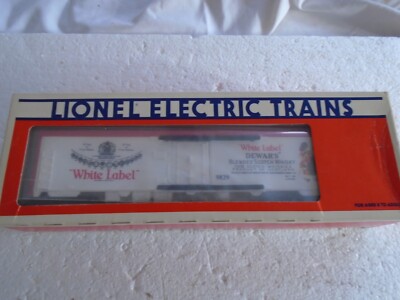 LIONEL O & 027 GAUGE  DEWARS WHITE LABEL SCOTCH WHISKE  BILLBOARD REEFFER 6-9829