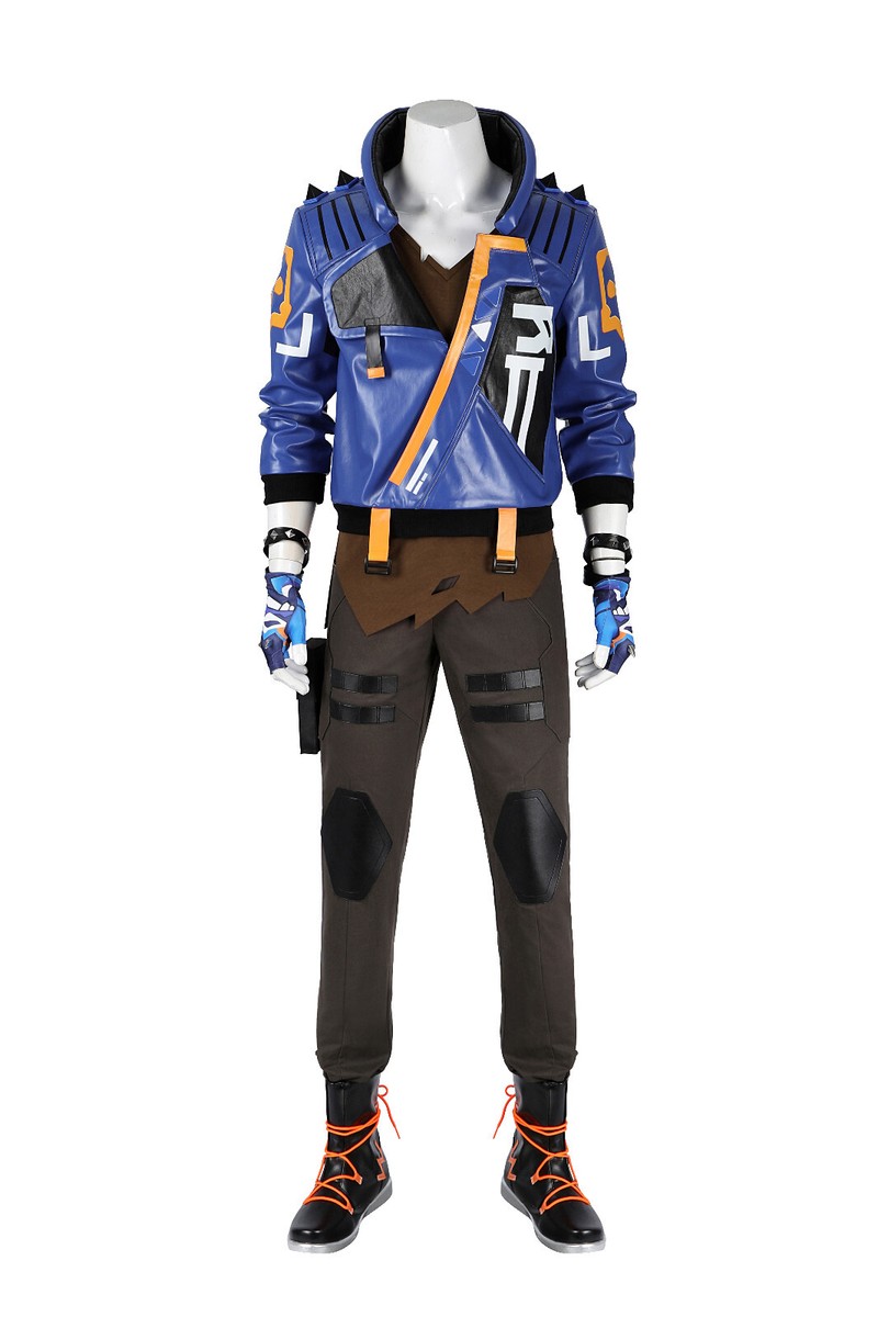 パ*ン様 VALORANT ヨル　コスプレ　フルセット VALORANT Yoru Blue Full Set Jacket Halloween Cosplay Costume