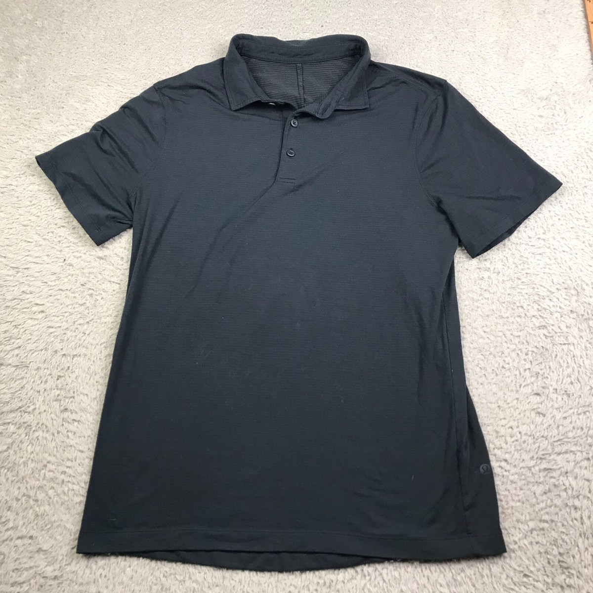 Lululemon Shirt Mens S Blue Short Sleeve Performance Golf Evolution Polo
