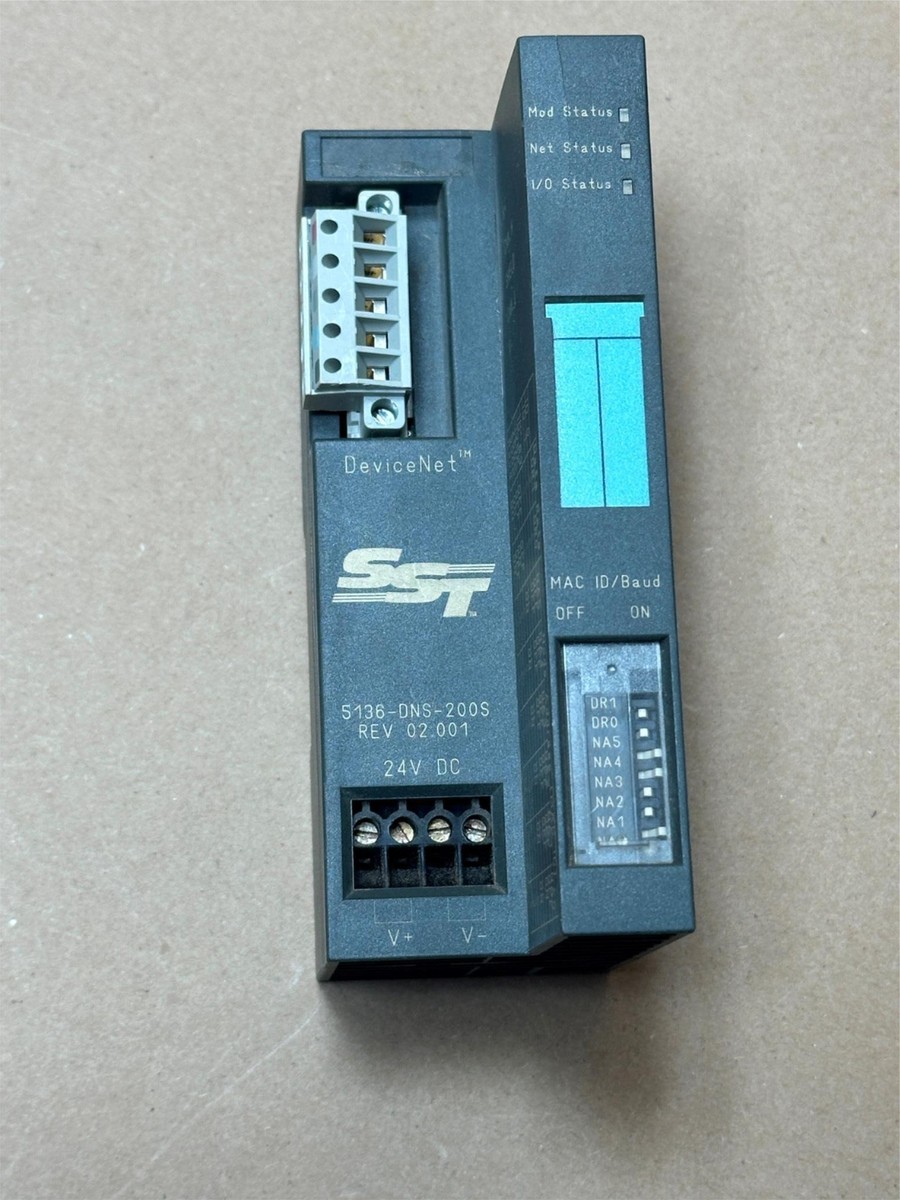 Siemens SST DeviceNet 5136-DNS-200S REV 02.001 PLC Slave Adapter