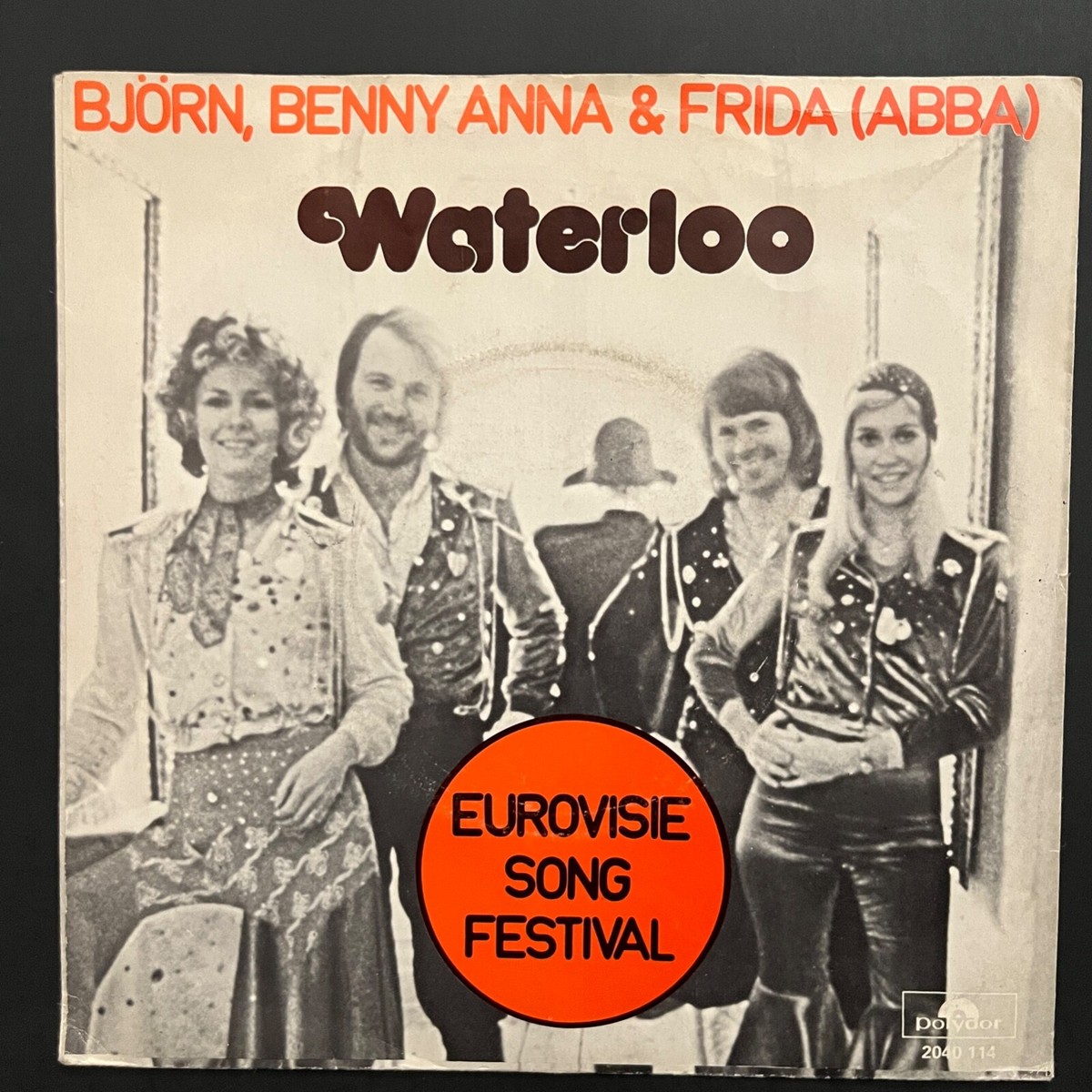 ABBA　waterloo レコード　アバ Abba~Waterloo~Bjorn, Benny, Anna, & Frida 7