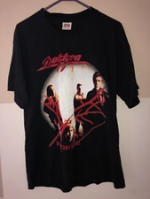 dokken dysfunctional concert tour shirt sz lg 2 sided print tour dates htf rare