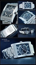 Jacques Cantani Royal Flush JC-965 Voll-Kalender Herren Uhr Edelstahl neu