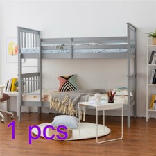 3FT 4FT Triple Wooden Bunk Bed Kids Children Natural Pine Solid Wood Bed Frame