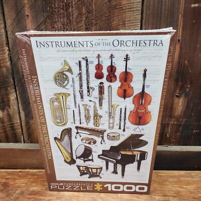 Instruments of The Orchestra 1000-Piece Puzzle FACTORY SEALED NIB NEW ...
