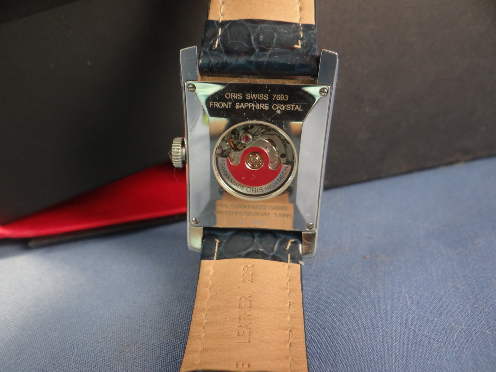 FINE ORIS MENS RECTANGULAR DATE WATCH AUTOMATIC 2… - image 7