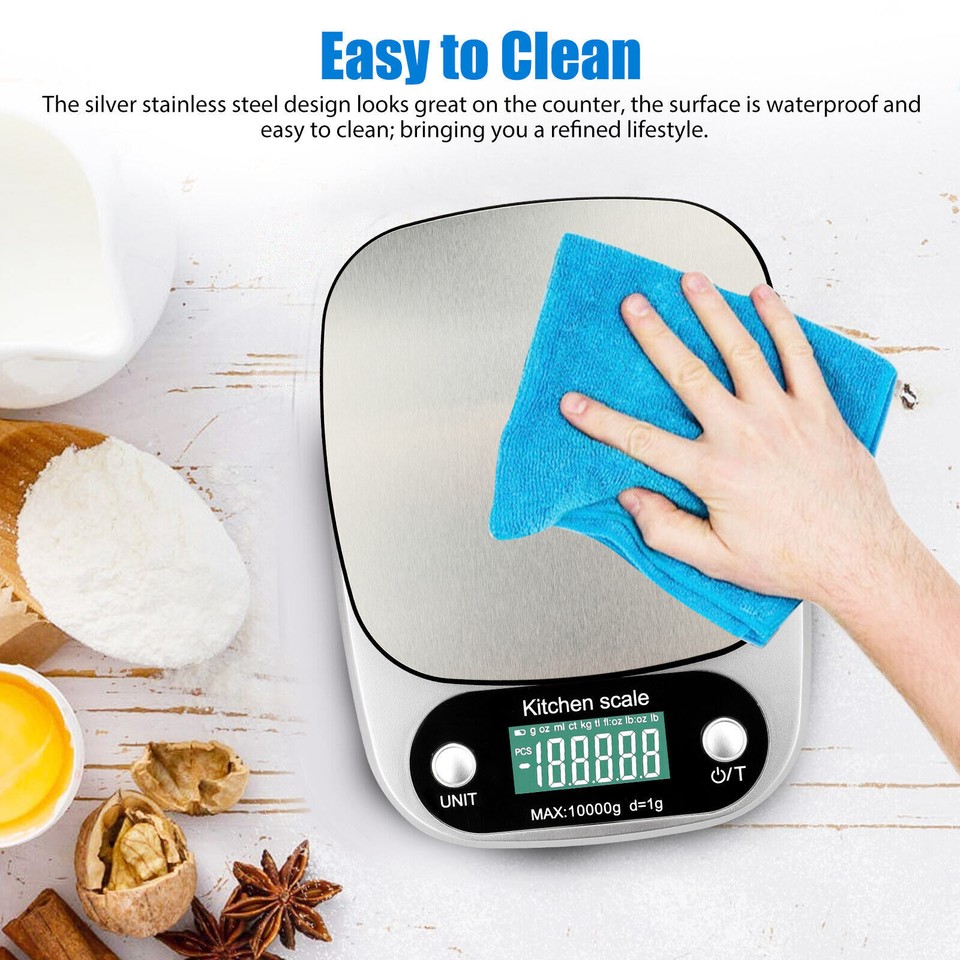 Digital Kitchen Food Diet Scale Multifunction Weight Balance 22lbs/1g 0 ...