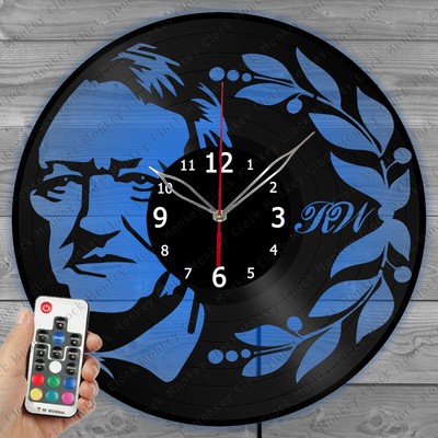 LED Vinyl Clock Richard Wagner Light Vinyl Record Wall Clock Decor Home 4813