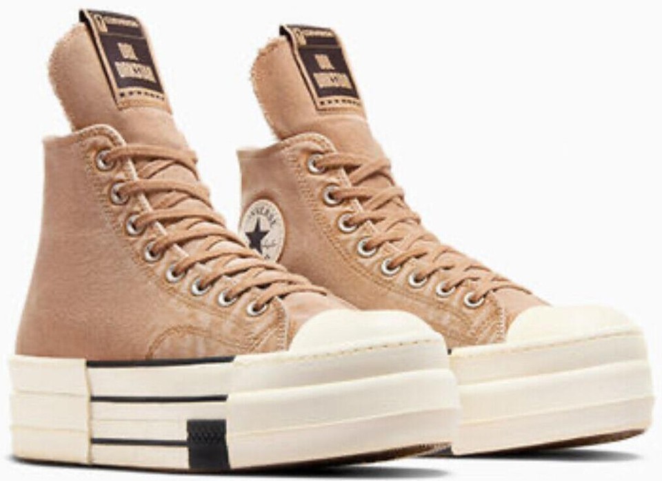 スカート Rick Owens drkshdw CONVERSE DRKSTAR DBL Size 6.5 - Converse Rick Owens x DRKSHDW DBL DRKSTAR Chuck 70 High