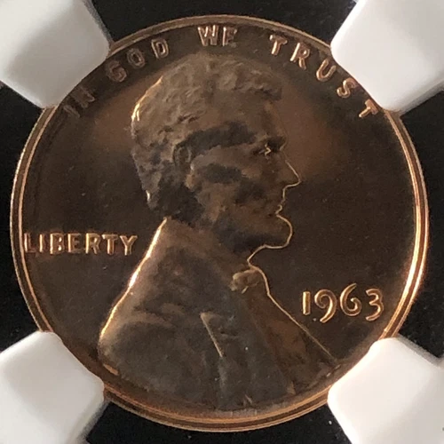 1963 1C RD PROOF Lincoln Memorial One Cent NGC PF66RD        3512465-085