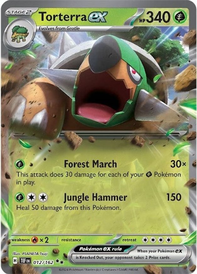 Pokemon Torterra ex (12/224) Temporal Forces NM HOLO