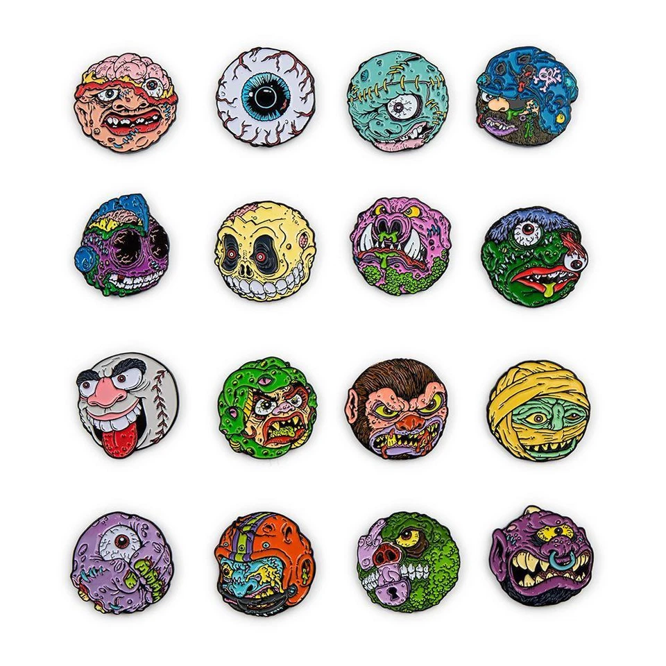kidrobot Madballs Enamel Pin Series - Bot Head - New - Image 3 of 4