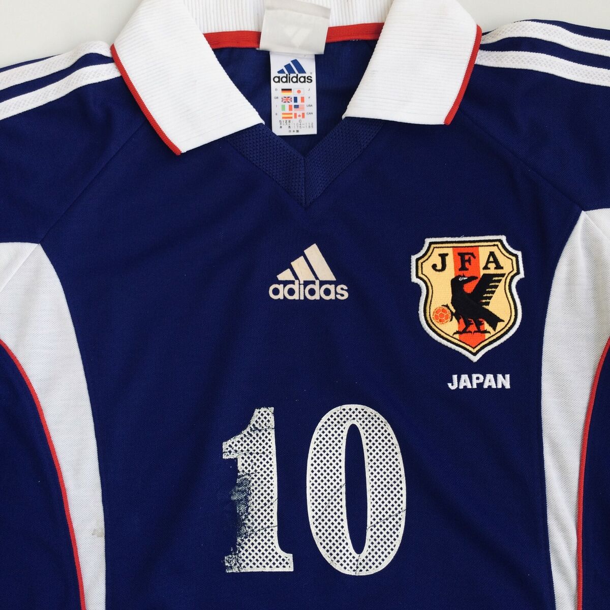 Original Adidas Japan Home 1999-2000 Player Issue #10 Original Adidas Japan Home 1999-2000 Player Issue #10