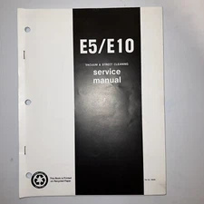 VAC ALL Models E5 & E10 Vacuum Street Cleaner Service Manual 105540