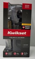 NIB - Kwikset Signature Matte Black Keyed Entry Lock