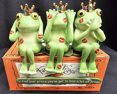 LAST CALL SALE: Valentines FROG Gift ''Kiss Alot of FROGS'' PRINCE RETIRED 2015