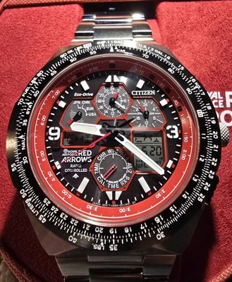 Citizen New Full Set Eco-Drive Men's Limited Ed. Red Arrows Skyhawk JY8126-51E