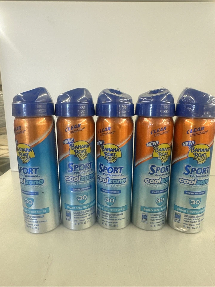 Protector solar Banana Boat Sport Performance Coolzone SPF30 1,8 OZ 10 tamaño de viaje Foto 2 de 4