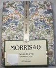 MORRIS & Co Cotton Tablecloth 60 X 120” STRAWBERRY THIEF BIRDS FLORAL COTTON NWT