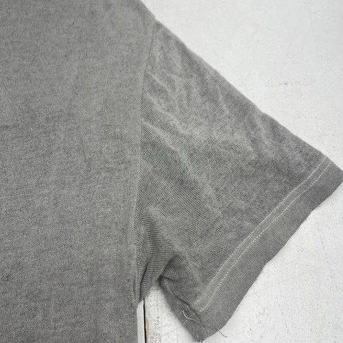 Grey Lightweight Asymmetrical Hem Cowl Neck Short Sleeve T Shirt Mens Small - Picture 4 of 11