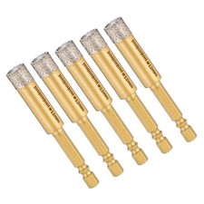 0.47"/12mm Diamond Hole Saw 5 PCS. Gold