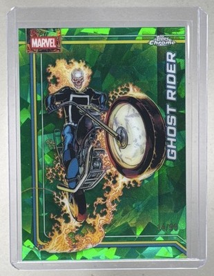 Ghost Rider 2028 Ghost Rider 2026 Topps Chrome Marvel Comics Sapphire #041 Green ...
