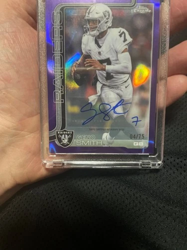 2025 Topps Chrome Geno Smith Chrome Autographs (RAW)