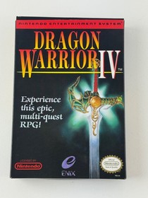 Dragon Warrior 4 (Nintendo NES, 1992) CIB Complete w/Protector, Manual & Box VGC