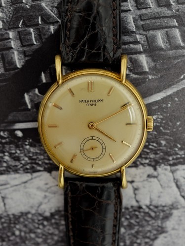 Patek Philippe Calatrava Ref.1543 Jumbo Case 35mm Lugs Drop 18Kt Gold Pp12.1