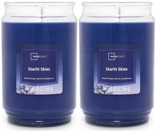 2 Mainstays STARLIT SKIES Large 1-Wick Tall Scented Candle 20oz