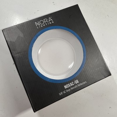 NORA LIGHTING 5/6'' AC ONYX LED RETROFIT WHITE ROUND BAFFLE 3000K 1100LM NOXAC-56
