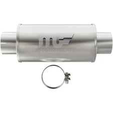 MagnaFlow Muffler DSL SS 7x7x14 4in Inlet 4in Outlet
