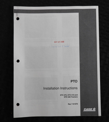 15+2001 Case IH Steiger Stx 275 325 375 410 440 Tracteur Installer Manuel Set - Photo 11 sur 16
