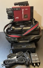 JVC GR-C7U Video Movie Camcorder Vintage 80s W Case For Parts or Repair