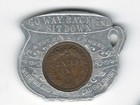 Good For A Smile Sam Grayson's SAN ANGELO, TEXAS----RARE ! Encased 1905 1¢ Token — photo 2