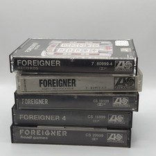 Foreigner Cassette Lot Of 5 Self Titled,Foreigner Records,Foreigner 4 Tested