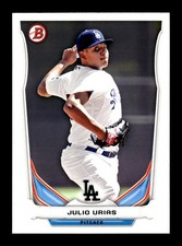 JULIO URIAS ⚾ 2014 Bowman Draft #TP-14 LA Dodgers