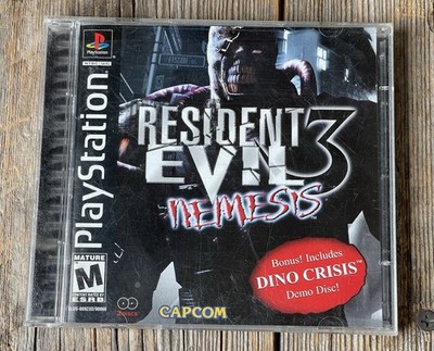 Resident Evil 3 Nemesis PS1 PlayStation w/ Dino Crisis Demo Disc 1999 READ