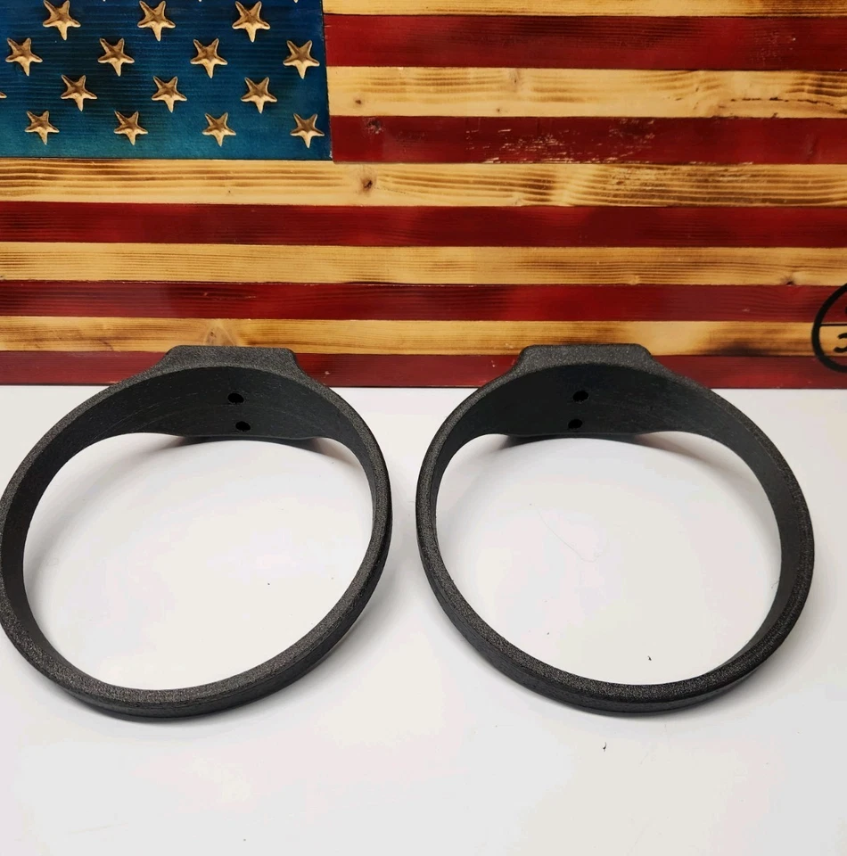 Par de 2 soportes para cuencos montados en la pared para mascotas perros Foto 2 de 3