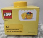 NEW LEGO Mini Storage Head, Yellow, Smiling Face 4.01" x 4.52" — photo 8