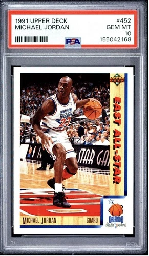 1991 Upper Deck East All-Star #452 Michael Jordan PSA 10 GEM MINT Fresh Slab