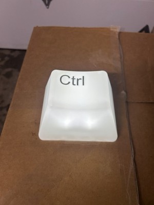 Giant  Ctrl  Key LED Lamp   Battery Powered   Novelty Desk Light