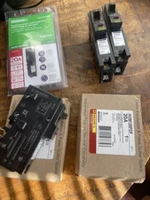 Square D HOM120PDF 120V 20A Single-Pole Circuit Breaker GCFI plug on neutral