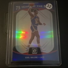 Panini 2021-22 Donruss Optic 75 Years of the NBA Insert Karl Malone #39