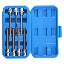 7-teilig Innensechskant Steckschlüssel 3/8" Antrieb 3-10mm CRV Stahl