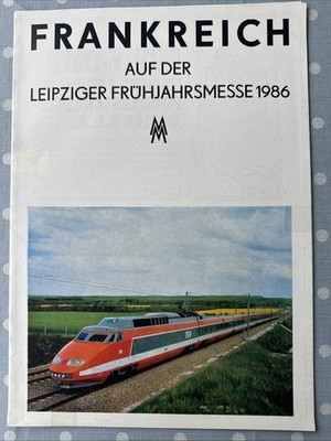 Leipziger Messe Prospekt 1986 Frankreich - 2566