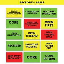 StickerJet OSHA Receiving Labels – 3"x5" Rectangle Labels 500 Qty/Roll - Paper