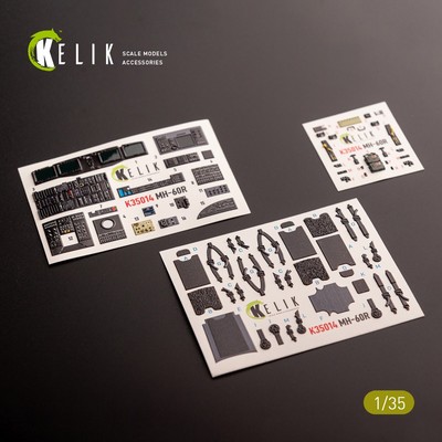 Sikorsky MH-60R. Interior 3D Decals (for Kitty Hawk / Zimimodel) 1:35 K35014