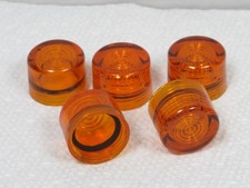 5 ALLEN BRADLEY 800T-N42 AMBER ILLUMINATED PUSH-BUTTON LENS,NEW OLD STOCK