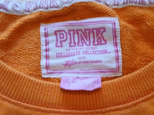 Victoria's Secret PINK Miami Hurricanes Orange Sweatshirt XSM - Picture 4 of 14